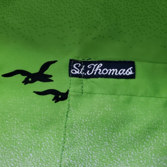 GJC "St.Thomas" Hawaiian Surfer Shirt Size L Men's Aloha - Picture 7 of 9